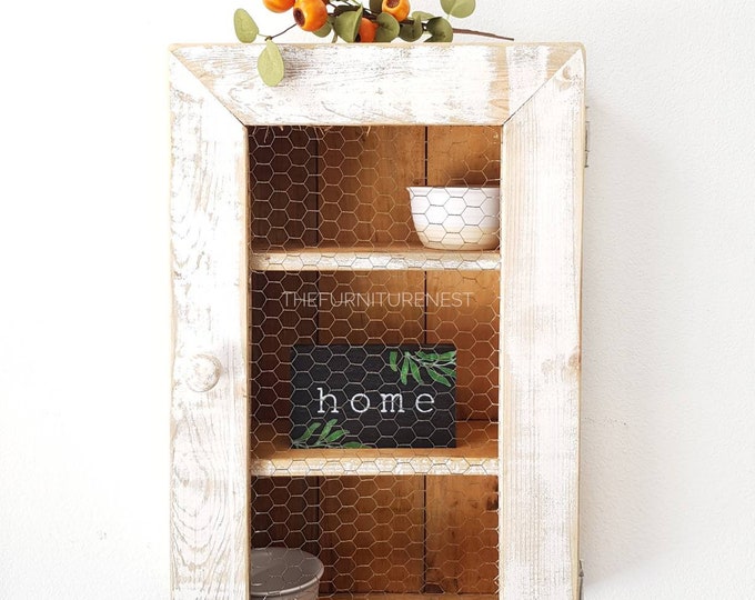 Medicine / Farmhouse White Distressed Finish / Surface Etsy