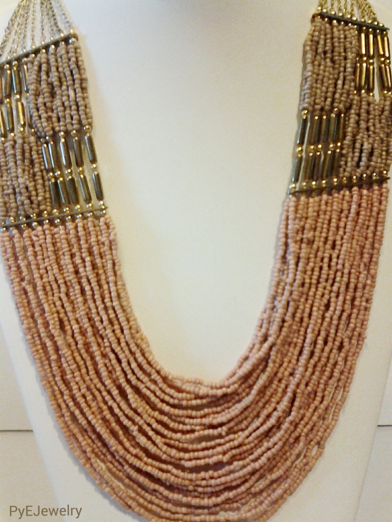 The Mocha Bubble Necklace-Gold