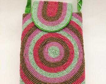Crossbody Beaded Cellphone Bag