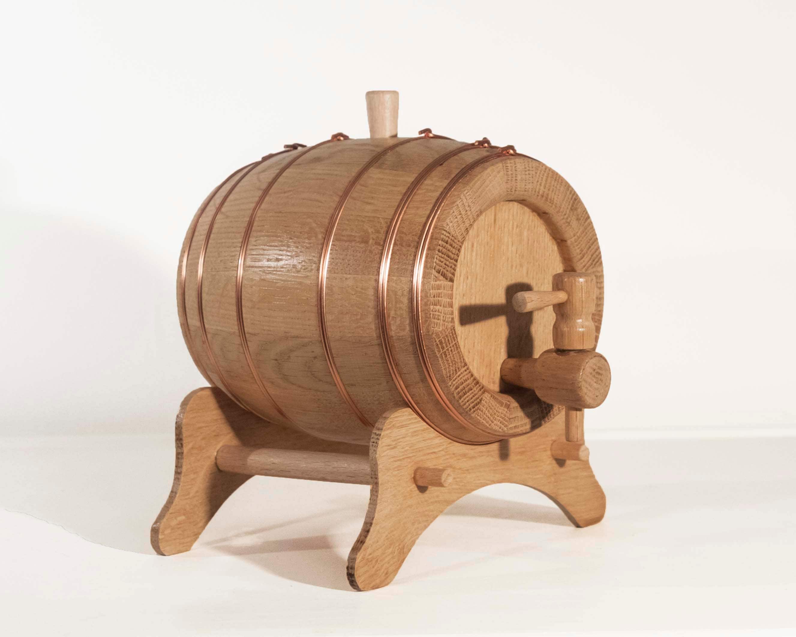 Wooden Brewing Keg for Whisky and Wine 700 ml Solid Oak Etsy