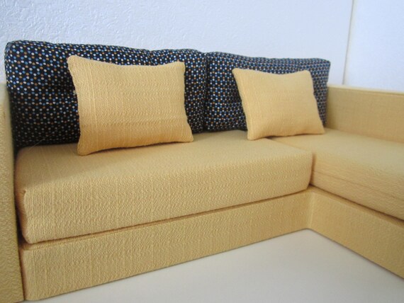 Designer Quality Pale Yellow Angle Barbie Sofa Great Gift Etsy