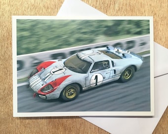 Le Mans '66, Ford v Ferrari, GT40 Mk2, Ken Miles,  Greeting Card
