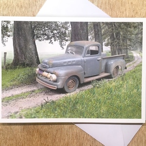 Ford F1 Pickup Truck 1951 , Forrest Gump, Greeting Card