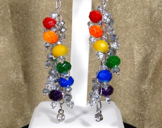 Spiral Pride  Chandelier Earrings