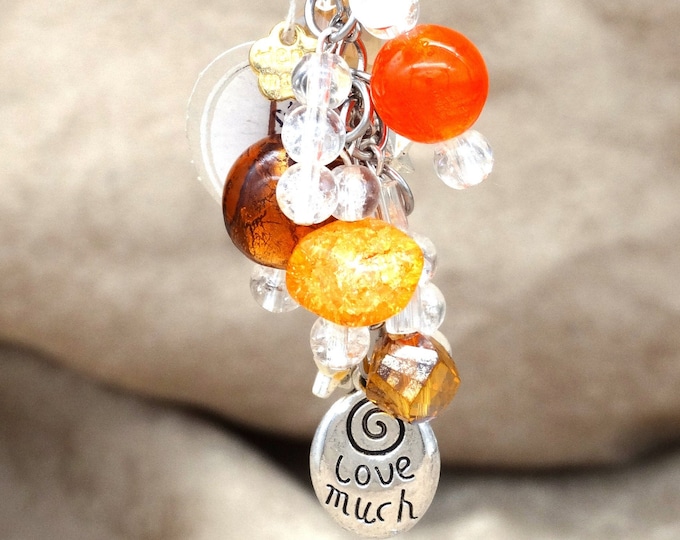 Laugh Often Love Much Charm Accessory – Orange