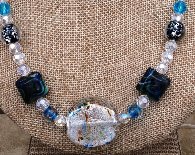 Waters Necklace with Swarovski Crystal