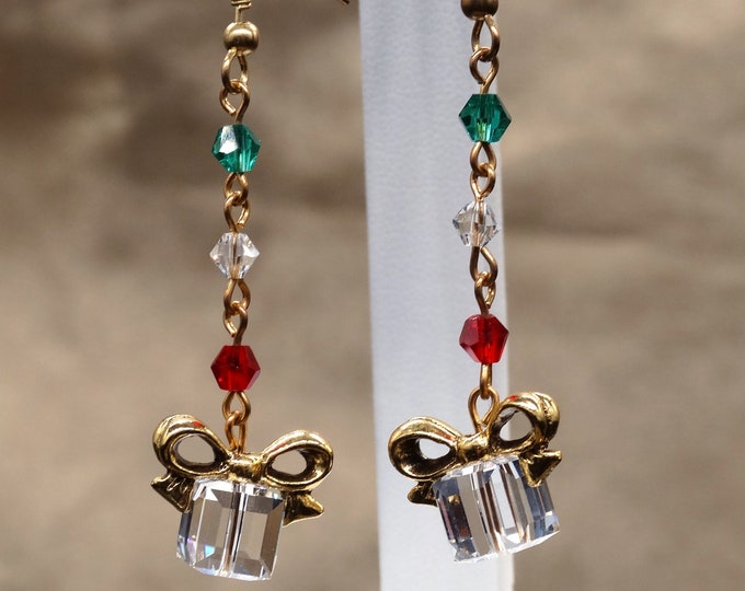 Christmas Presents Swarovski Crystal Earrings