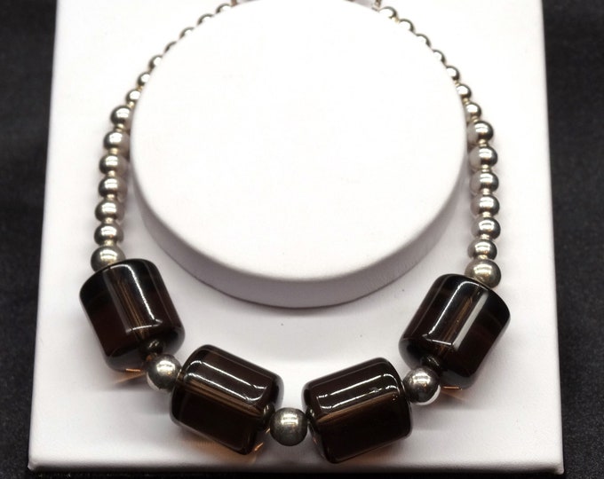 Sterling Silver Smoky Quartz Bracelet