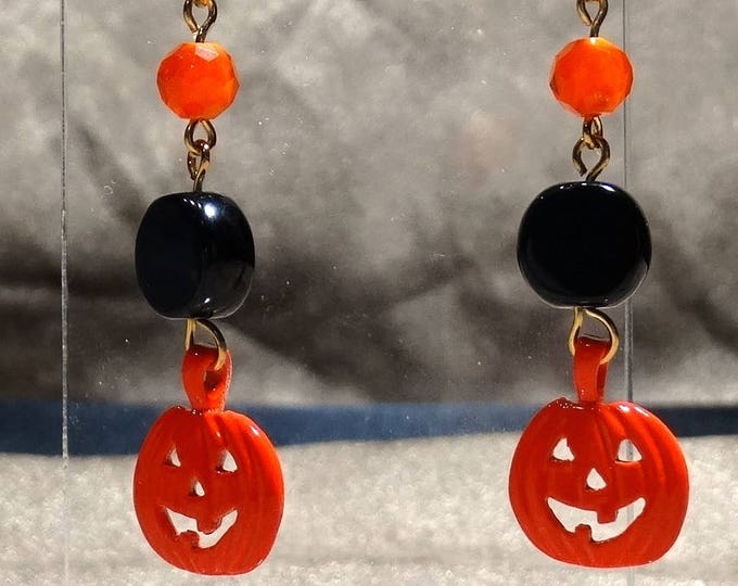 Pumpkin Dangle Earrings