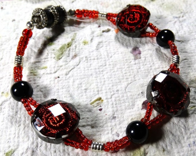 Rose Fire Bracelet