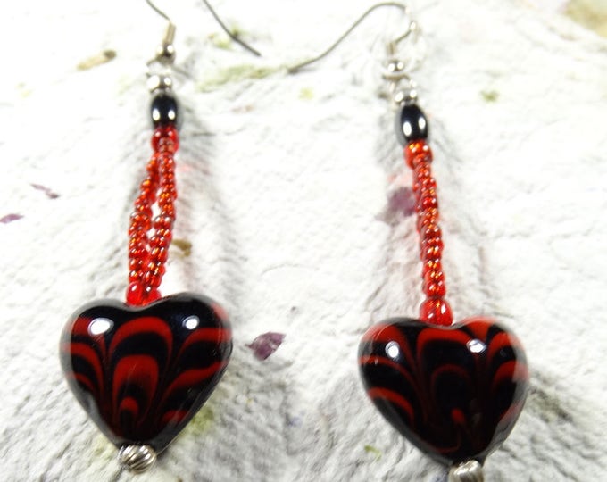 Heart Fire Earrings