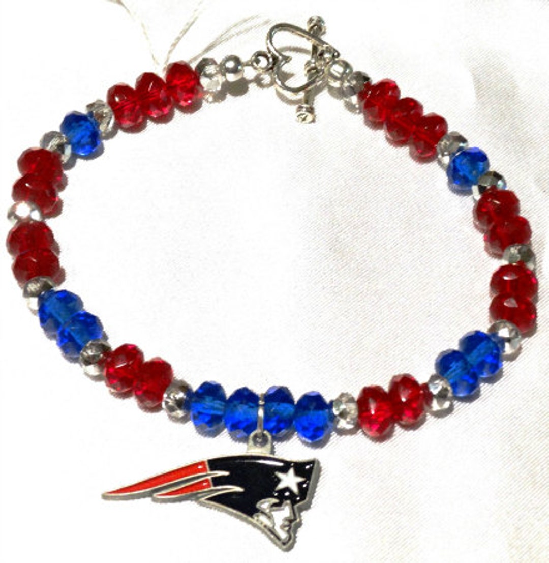thumbnail image 2 of New England Patriots NFL Rubber Wristbands - Set Of 2 - Team Fan Gear 2 of 5