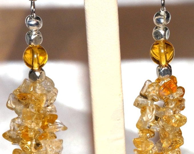 Citrine Drops Dangle Earrings