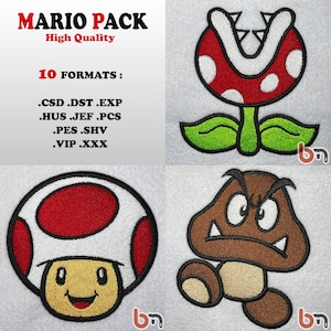 Mariokart Shell - High Quality Embroidery patterns