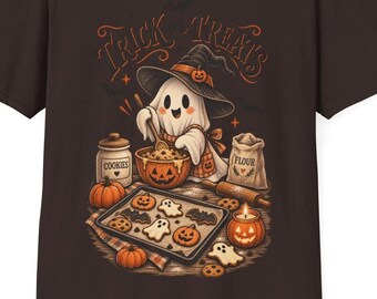 Süßes oder Saures Geister-T-Shirt | Halloween-Kürbiskekse
