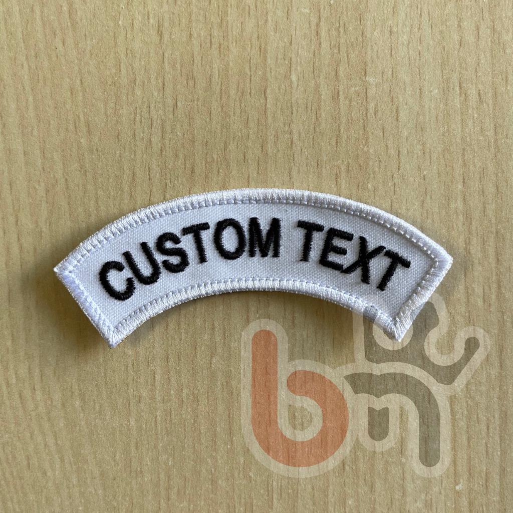 Custom Embroidered Arc Patch – Personalized Text Military Patch 100mm ...