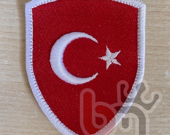 3D-Türkiye-Flaggen-Aufnäher
