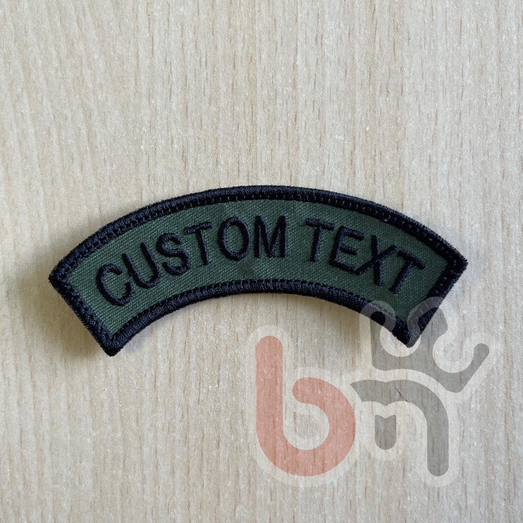 Custom Embroidered Arc Patch – Personalized Text Military Patch 100mm ...