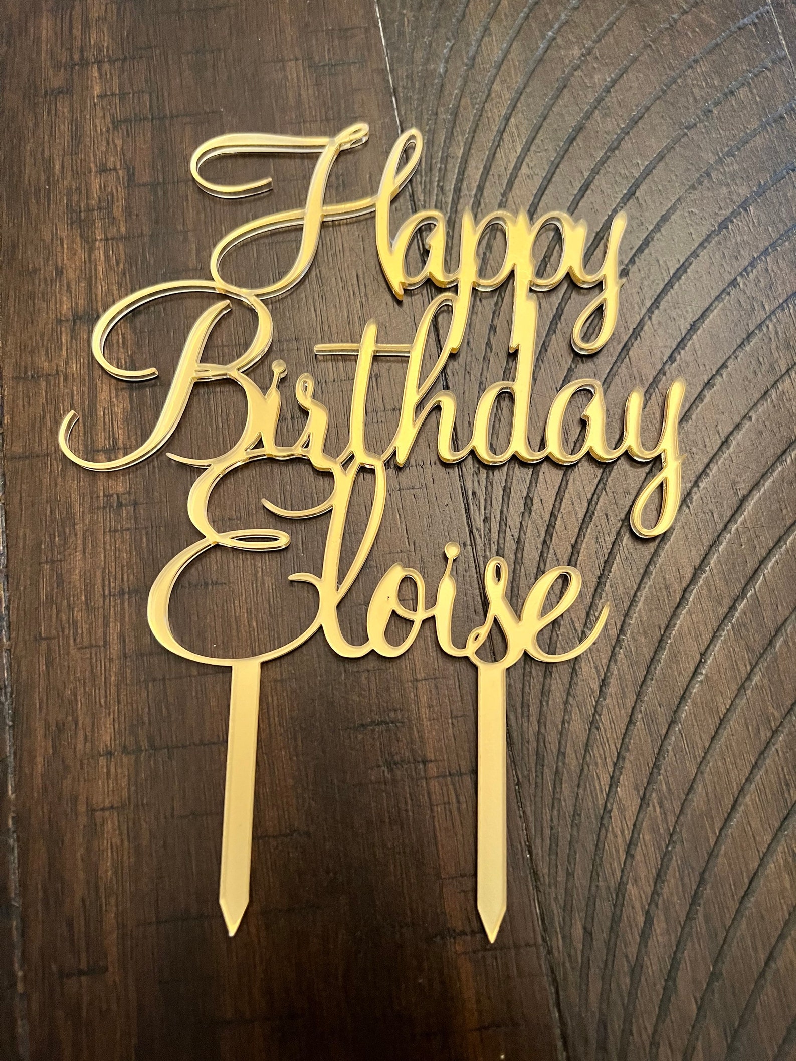 Custom Acrylic Cake Topper Happy Birthday Party Decor - Etsy