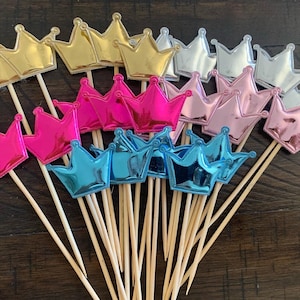 3D Crown Cake and Cupcake Topper | Party Decor