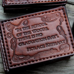 Horace Kephart Leder Patch, Mit Löchern Nähen