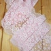 Angel Pink 21 cm wide Crochet Look Stretch lace by the meter