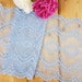 Light blue Stretch lace by the meter