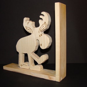 Wooden book-stand with moose 2 image 3