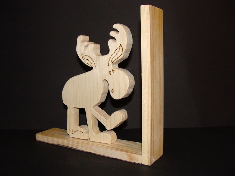 Wooden book-stand with moose 2 image 3