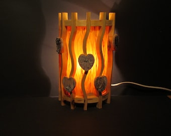 Scandinavian-style wall lamp - wood lamp