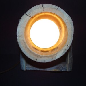 Holzlampe-Spotlight aus Keloholz Wandlampe Bild 4