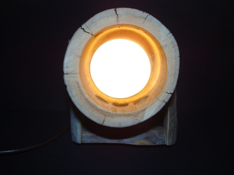 Holzlampe-Spotlight aus Keloholz Wandlampe Bild 4