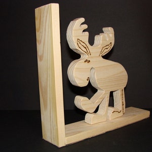 Wooden book-stand with moose 2 image 4