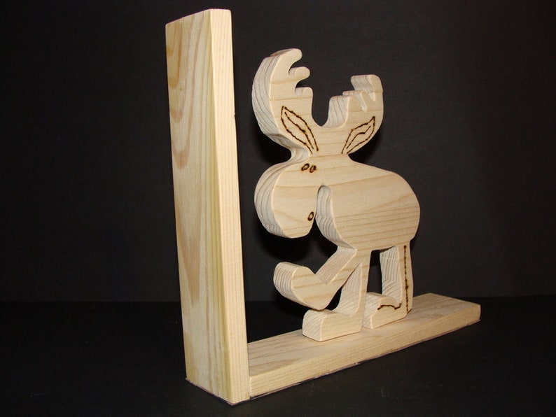 Wooden book-stand with moose 2 image 4