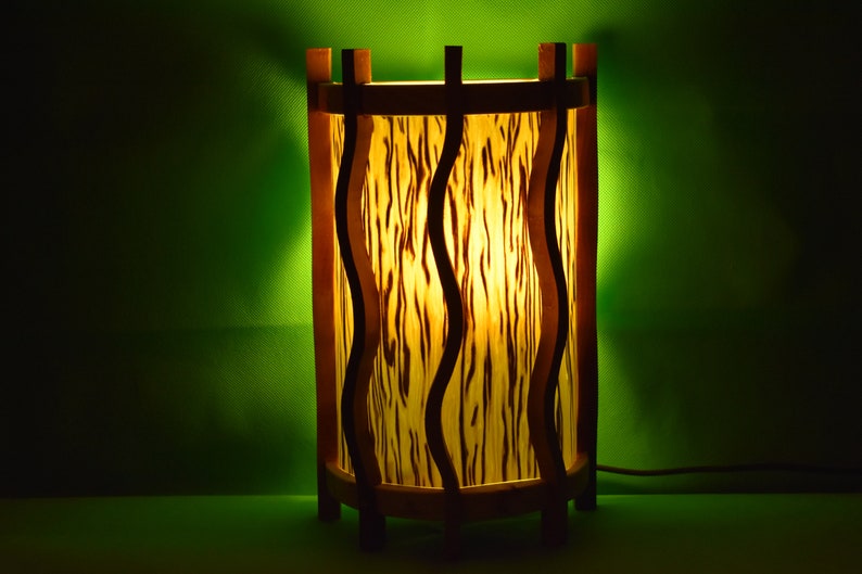 Applique en bois de tremble et placage de bouleau blanc applique lampe en bois lampe de sauna image 2
