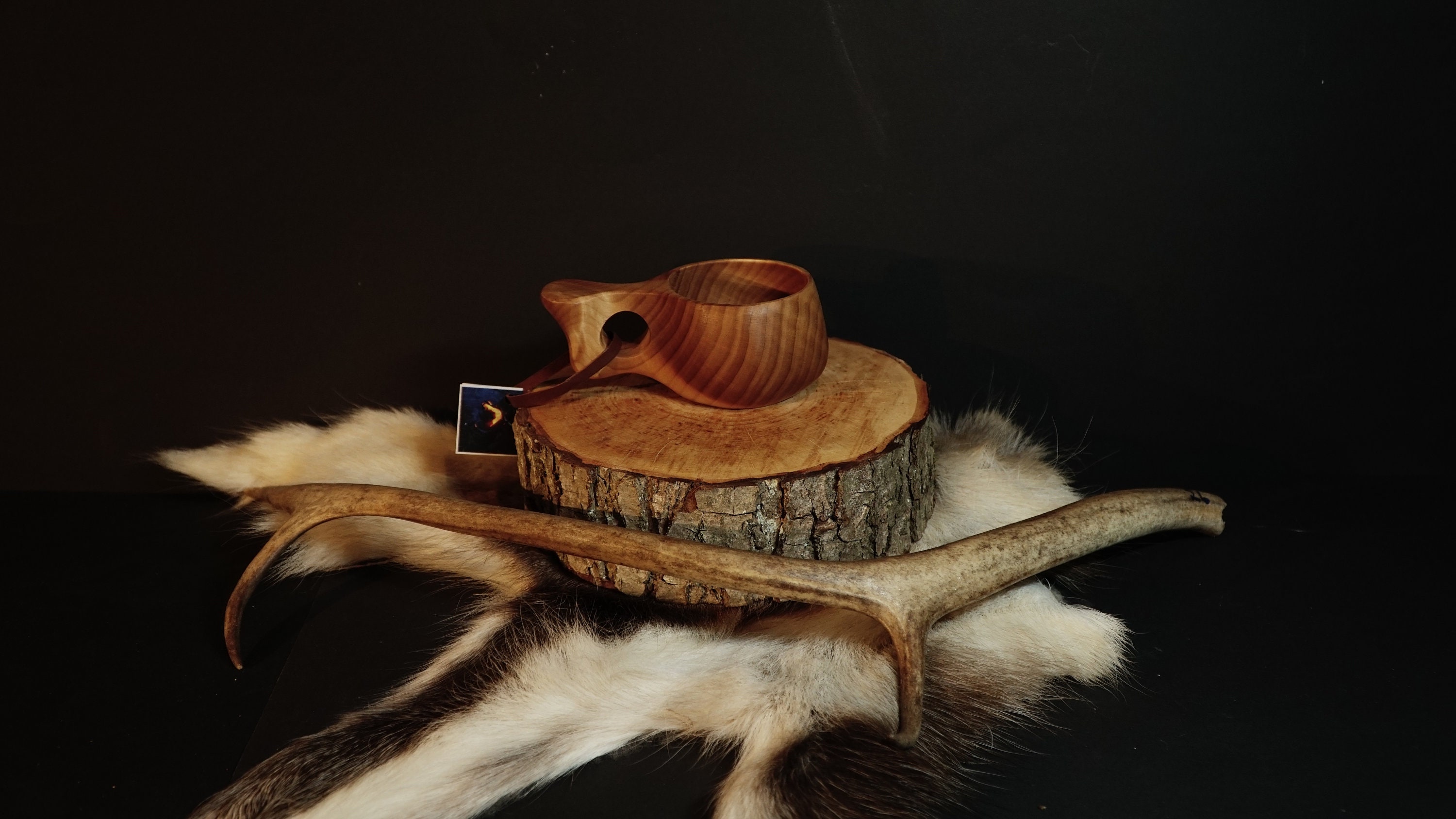 Kuksa 3 - wooden cup from Lapland 160 ml/5,5 oz