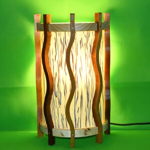 Applique en bois de tremble et placage de bouleau blanc applique lampe en bois lampe de sauna image 3