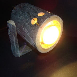 Holzlampe-Spotlight aus Keloholz Wandlampe Bild 1