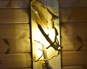 indirect wall lighting by LED branches