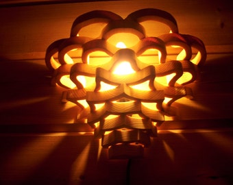 beautiful wall lamp - scandinavian - wooden lamp