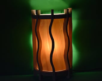 Scandinavian-style wall lamp - wood lamp