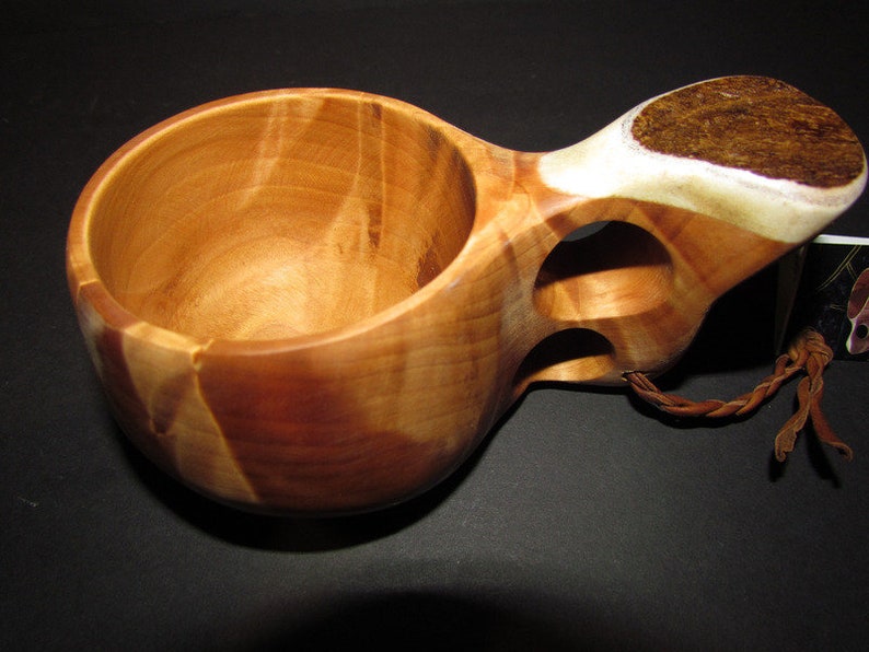 Moose-Kuksa wooden cup from Lapland 160 ml image 8