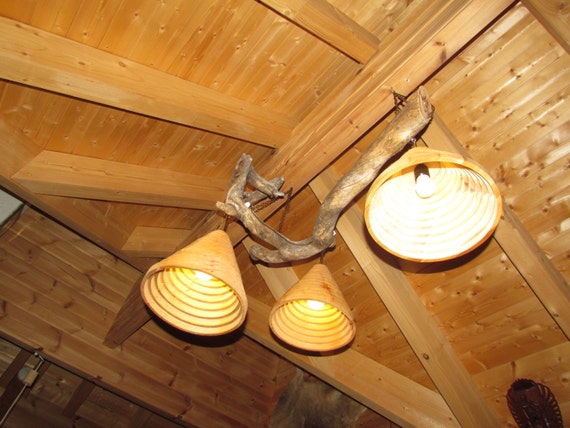 Plafoniere In Legno Rustico : Own design tradizionale rustico autentico vintage ▾ di legno