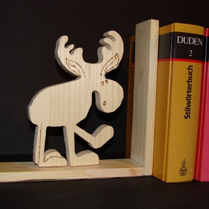 Wooden book-stand with moose 2 image 2