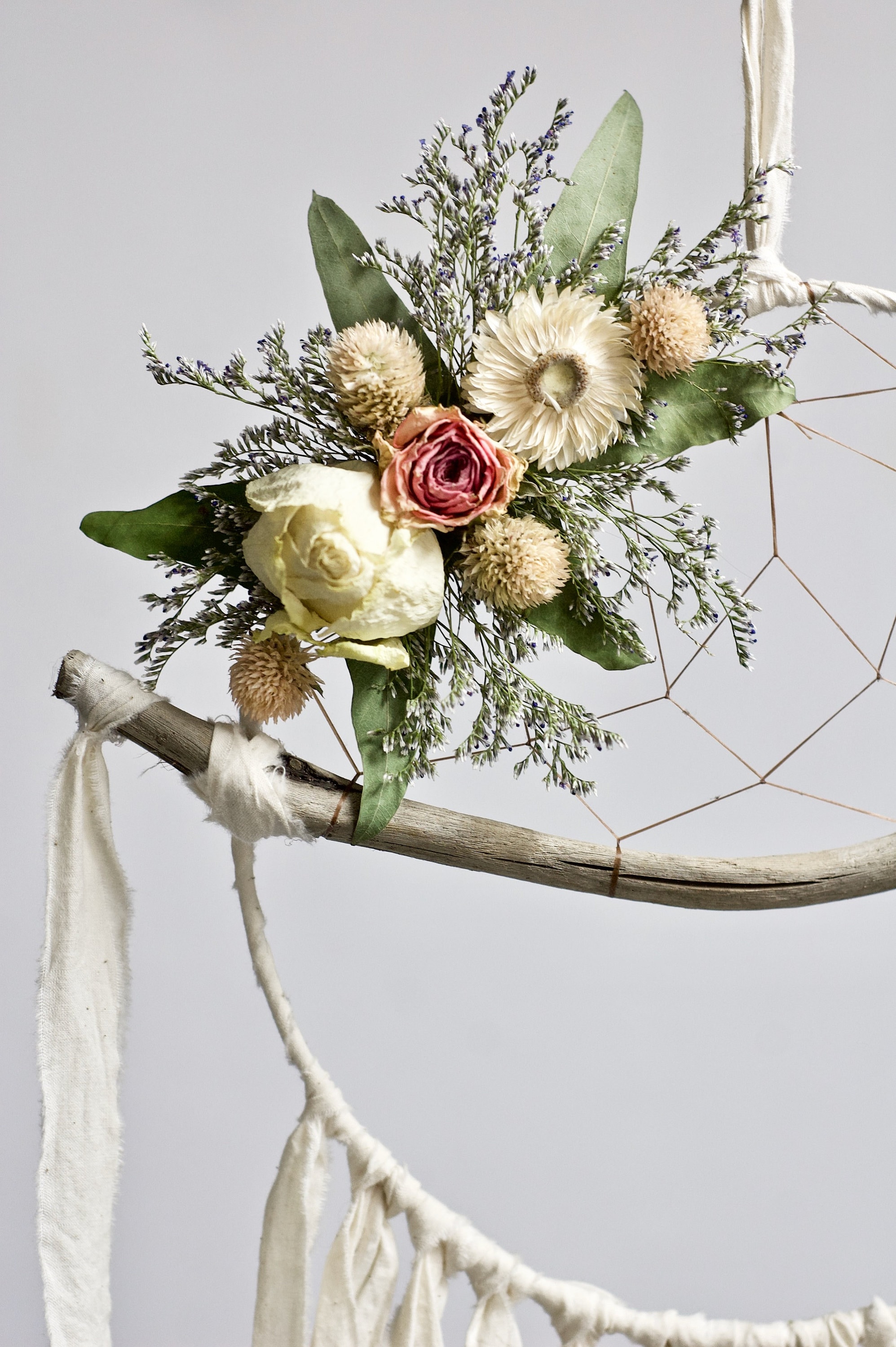 Boho Dreamcatcher Floral Dream Catcher Driftwood Dream - Etsy UK