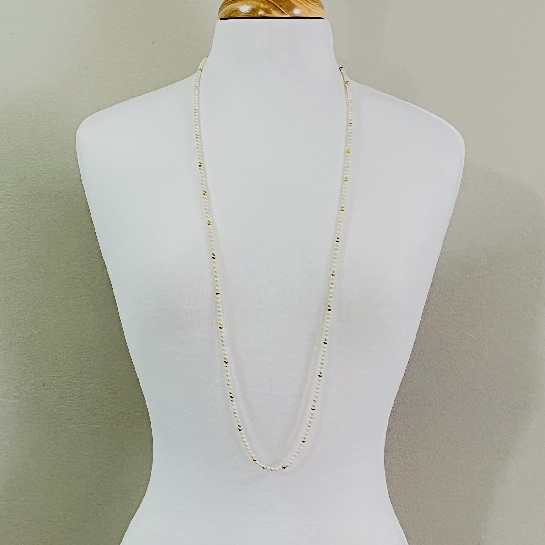 Collier De Perles Naturelles XIXe Siècle - Fermoir Strass (manques) - Longueur 42 Cm - Occasion Bon état