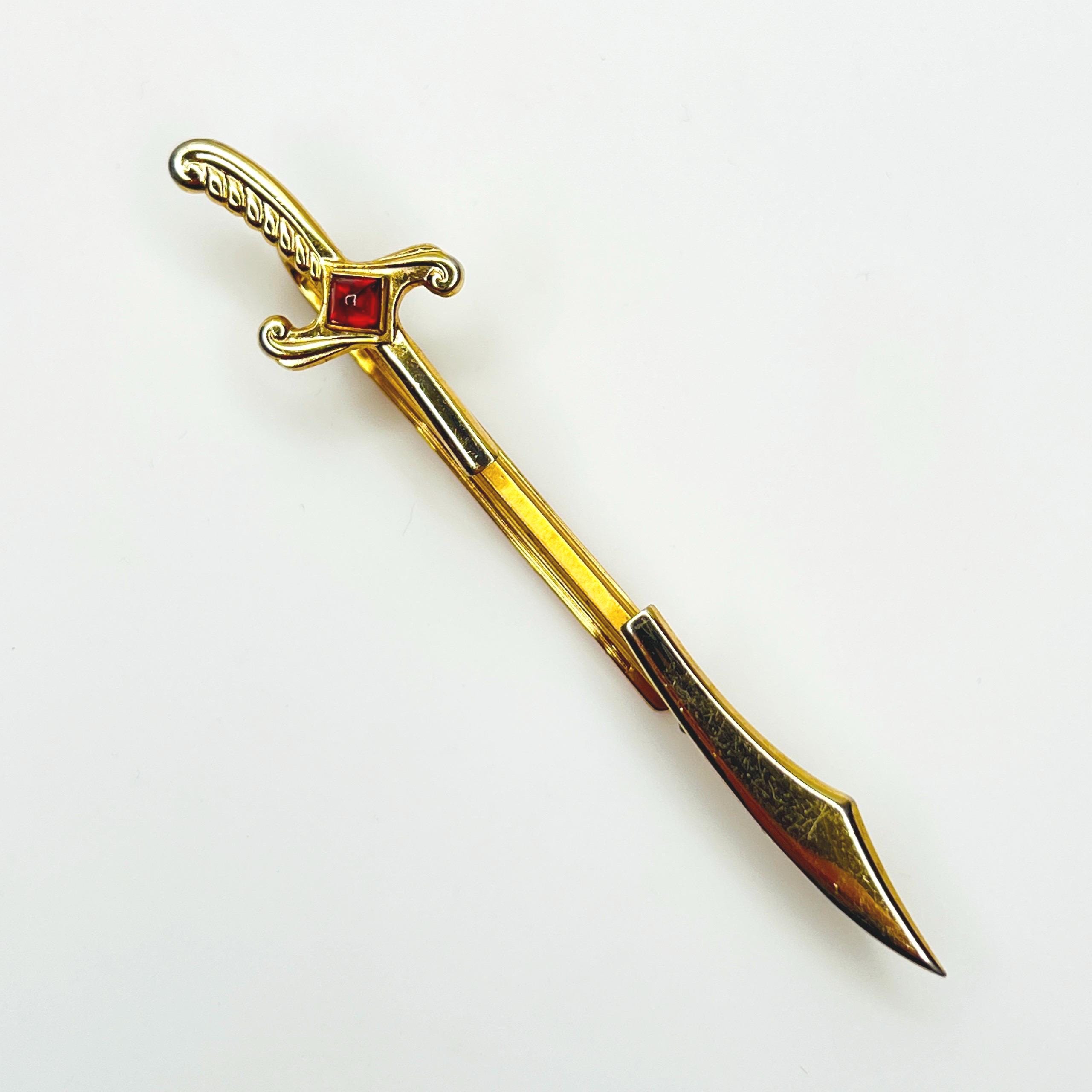Retro: Cravatta Con Clip Oro Azteco - Blu Royal, Nero, Verde, Rosso, Prodotta Nel Regno Unito - 4