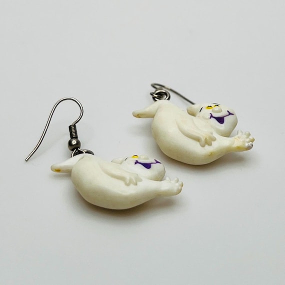 Hallmark Friendly Ghost Dangle Earrings – Vintage… - image 6