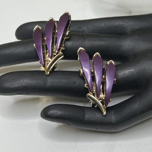 1950s Lucite Thermoset Fächer Ohrclips