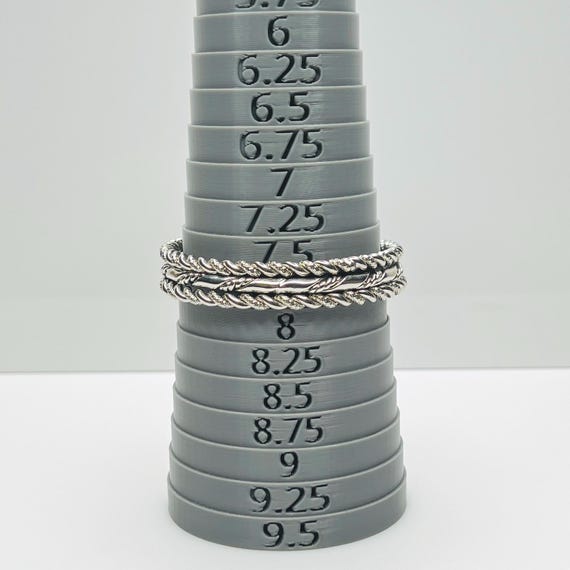 1980s Silver‑Tone Twisted Rope Bangle Bracelet Se… - image 9